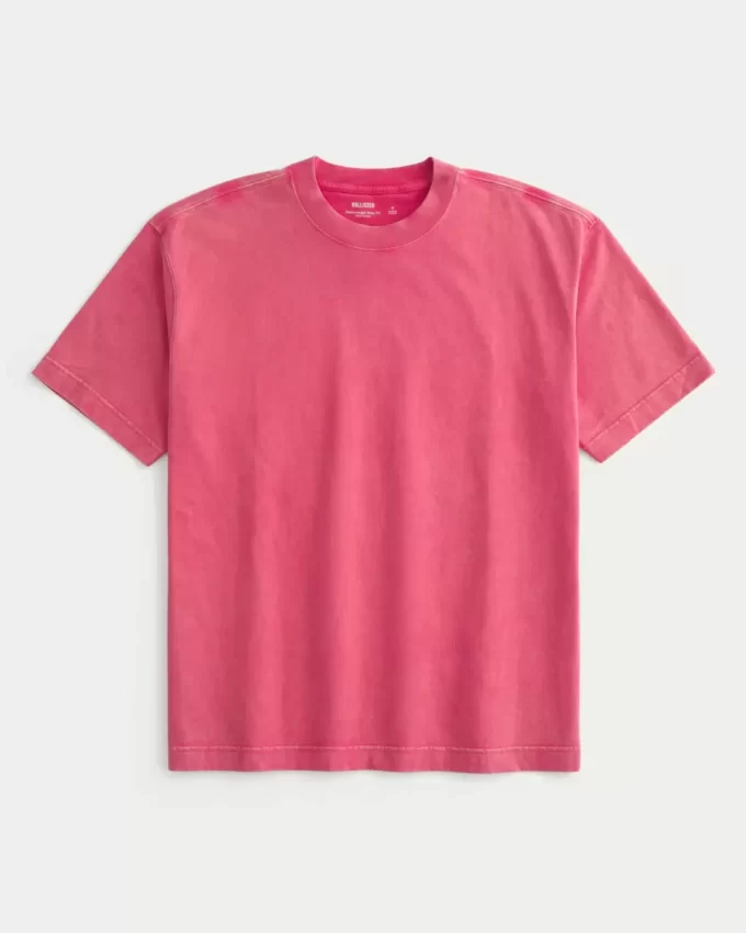 Boxy Washed Heavyweight Crew T-paita Boxy Washed Heavyweight Crew T-paita