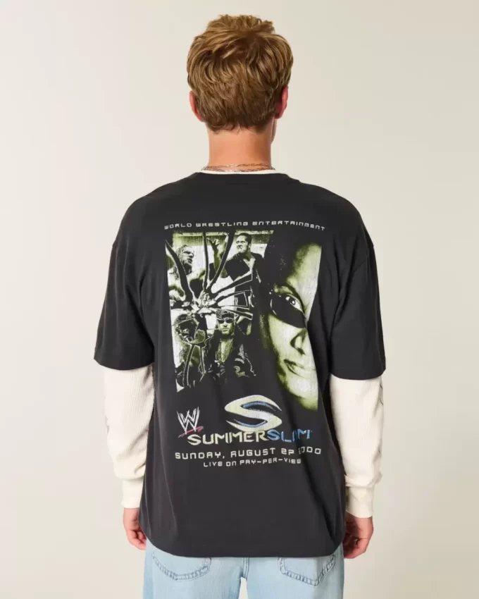 Boxy WWE SummerSlam Graphic T-paita Boxy WWE SummerSlam Graphic T-paita