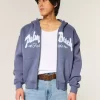 Boxy Zip-Up Palm Beach Graafinen collegepaita