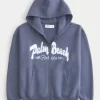 Boxy Zip-Up Palm Beach Graafinen collegepaita