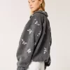 Brodeerattu Sherpa Fleece -takki Brodeerattu Sherpa Fleece -takki