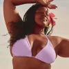 Brodeerattu Stitch Triangle Bikini-toppi