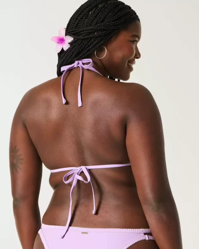 Brodeerattu Stitch Triangle Bikini-toppi