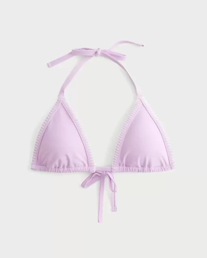 Brodeerattu Stitch Triangle Bikini-toppi