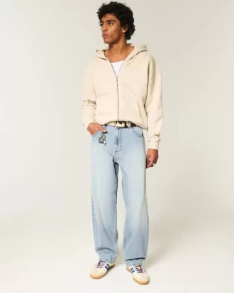 Brodeeratut Light Wash Skater Baggy Farkut