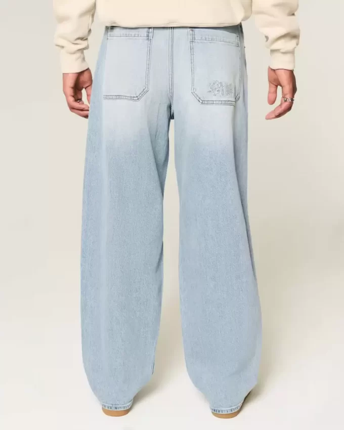Brodeeratut Light Wash Skater Baggy Farkut Brodeeratut Light Wash Skater Baggy Farkut