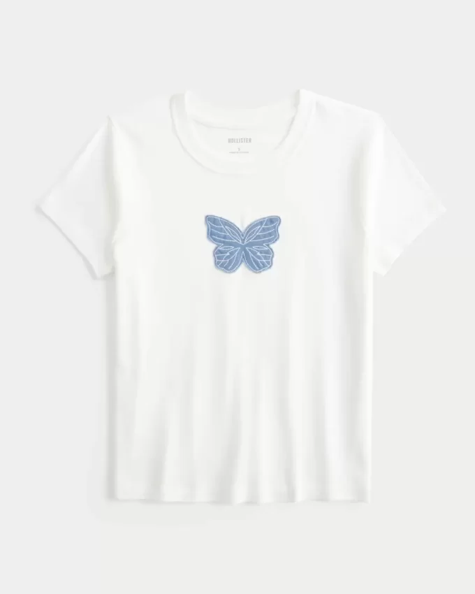Butterfly Graphic Baby T-paita Butterfly Graphic Baby T-paita