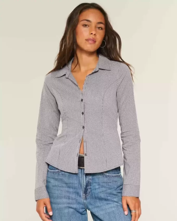 Button-through Poplin paita Button-through Poplin paita