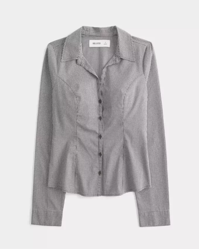 Button-through Poplin paita Button-through Poplin paita