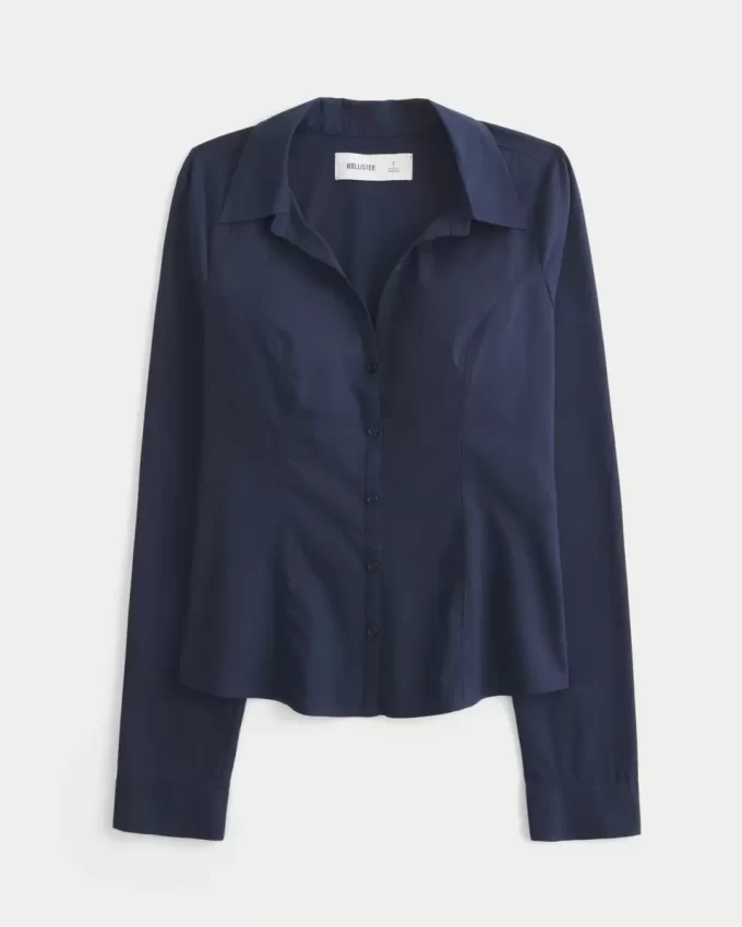 Button-through Poplin paita Button-through Poplin paita