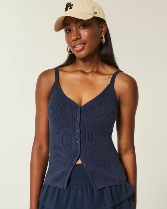 Button-Through Sweater Tank Button-Through Sweater Tank