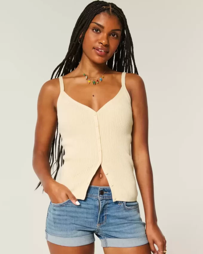 Button-Through Sweater Tank Button-Through Sweater Tank