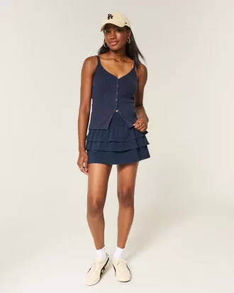Button-Through Sweater Tank