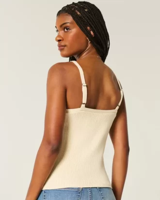 Button-Through Sweater Tank
