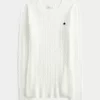 Cable-Knit Star Crew -villapaita