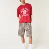 Camo Baggy Denim Painter Shortsit