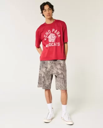 Camo Baggy Denim Painter Shortsit