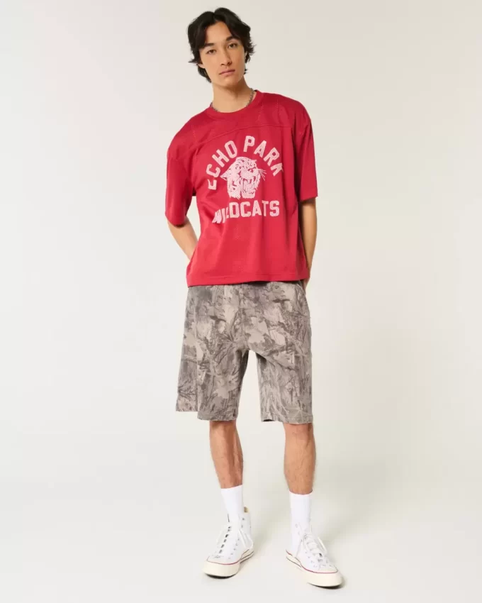 Camo Baggy Denim Painter Shortsit