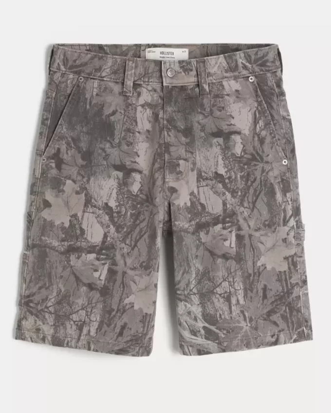 Camo Baggy Denim Painter Shortsit