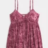 Crinkle Flyaway Babydoll Top Crinkle Flyaway Babydoll Top