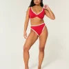 Curvy High Apex Ribbed Underwire bikinitoppi
