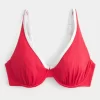 Curvy High Apex Ribbed Underwire bikinitoppi