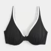 Curvy High Apex Ribbed Underwire bikinitoppi
