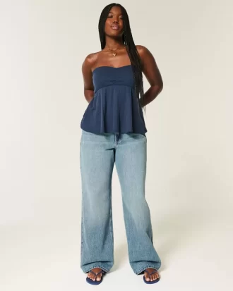 Curvy High Rise Baggy Farkut