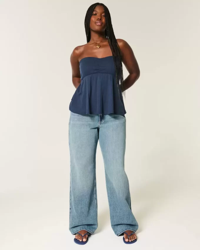Curvy High Rise Baggy Farkut Curvy High Rise Baggy Farkut