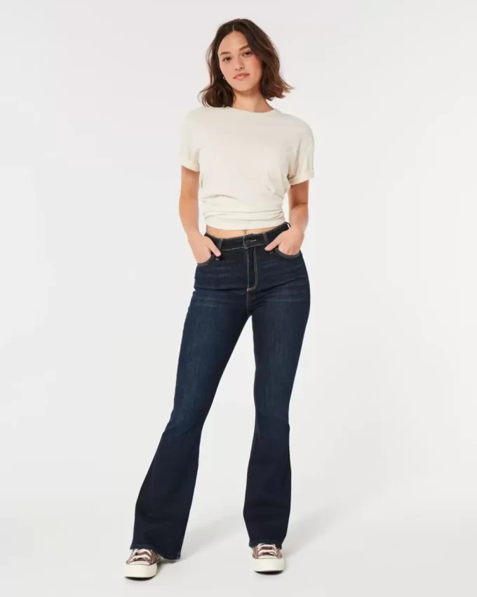 Curvy High-Rise Dark Wash Flare Farkut Curvy High-Rise Dark Wash Flare Farkut