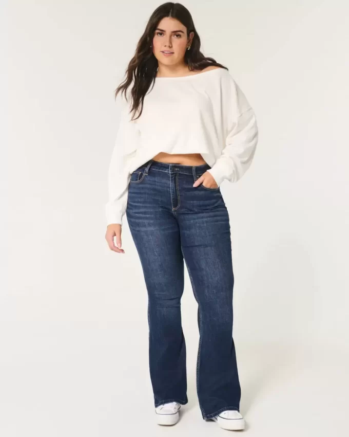 Curvy High-Rise Dark Wash Flare Farkut Curvy High-Rise Dark Wash Flare Farkut