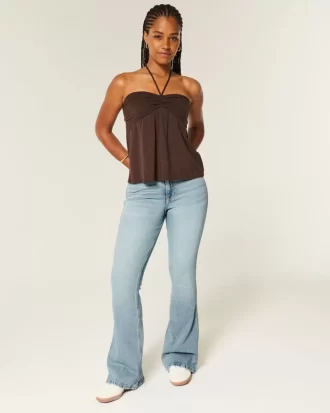 Curvy High-Rise Medium Wash Flare farkut