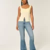 Curvy High-Rise Medium Wash Flare farkut