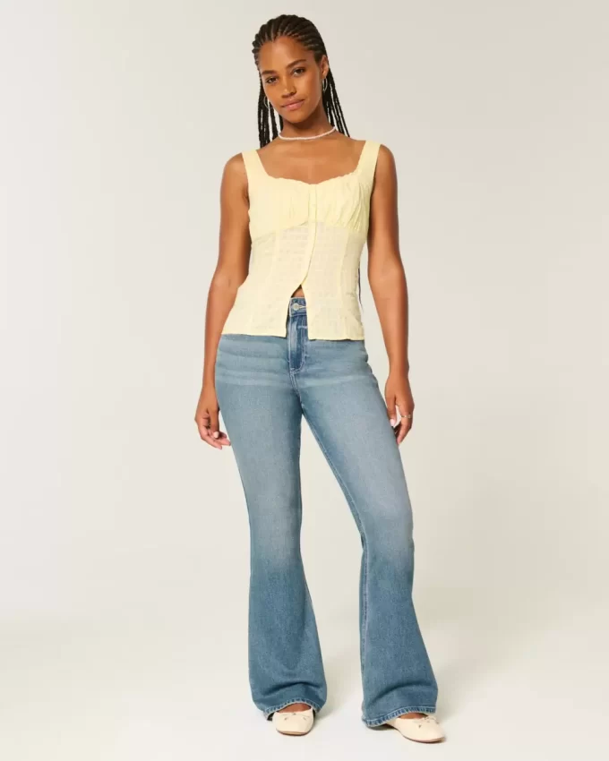 Curvy High-Rise Medium Wash Flare farkut