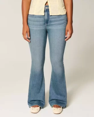 Curvy High-Rise Medium Wash Flare farkut