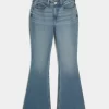 Curvy High-Rise Medium Wash Flare farkut