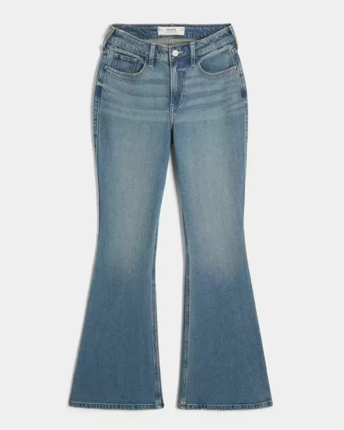 Curvy High-Rise Medium Wash Flare farkut