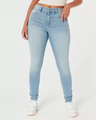 Curvy High-Rise Medium Wash Super Skinny Farkut