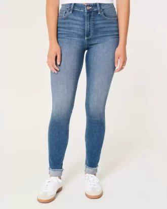 Curvy High-Rise Medium Wash Super Skinny Farkut