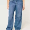Curvy Mid Rise Medium Wash Baggy Farkut Curvy Mid Rise Medium Wash Baggy Farkut