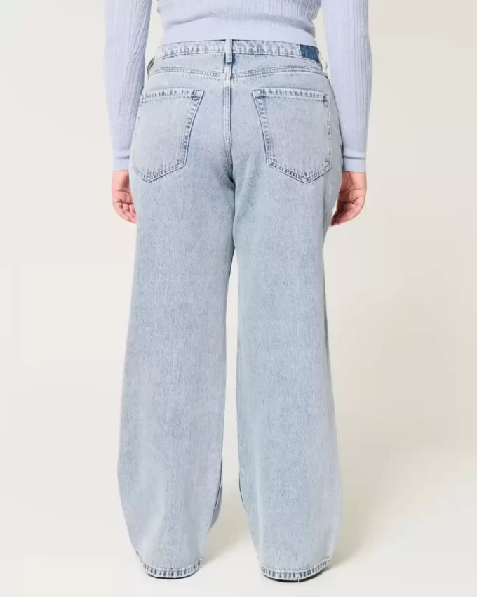 Curvy Mid Rise Medium Wash Baggy Farkut Curvy Mid Rise Medium Wash Baggy Farkut