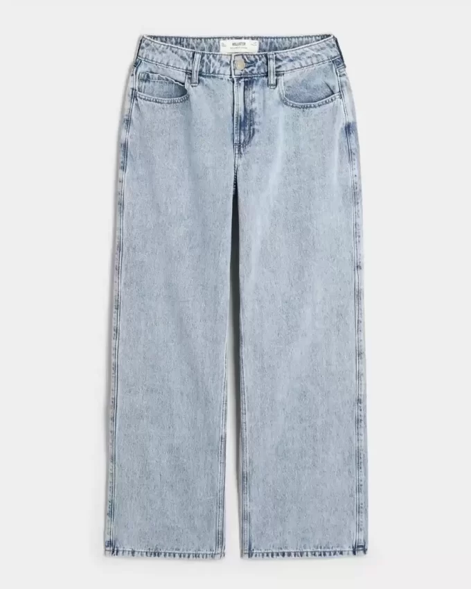 Curvy Mid Rise Medium Wash Baggy Farkut Curvy Mid Rise Medium Wash Baggy Farkut