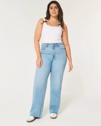 Curvy Ultra High-Rise Medium Wash Baggy Farkut