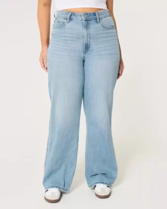 Curvy Ultra High-Rise Medium Wash Baggy Farkut