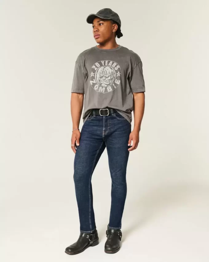 Dark Wash Athletic Skinny Farkut Dark Wash Athletic Skinny Farkut