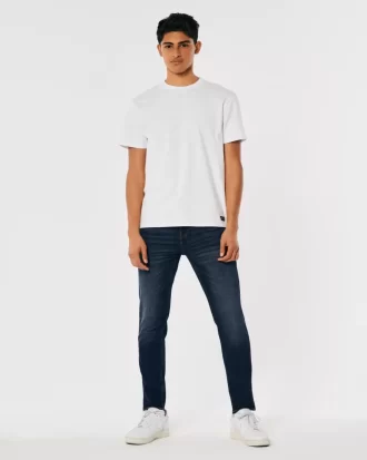 Dark Wash Athletic Skinny Farkut