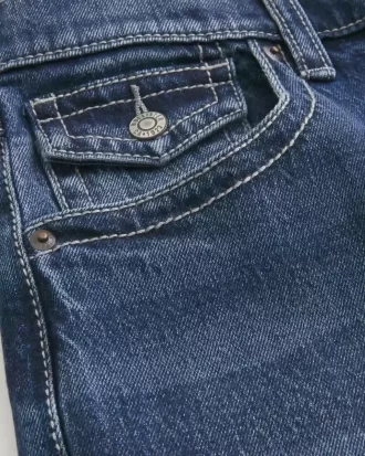Dark Wash Baggy Bootcut farkut
