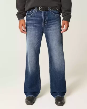 Dark Wash Baggy Bootcut farkut