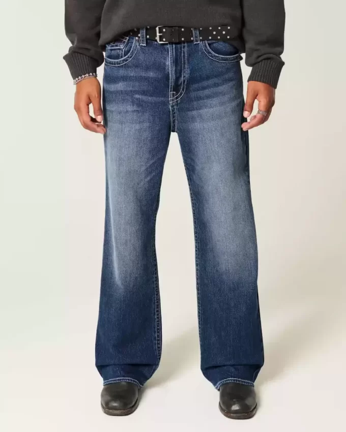 Dark Wash Baggy Bootcut farkut Dark Wash Baggy Bootcut farkut