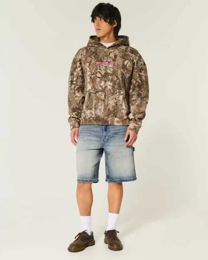 Dark Wash Baggy Denim shortsit Dark Wash Baggy Denim shortsit